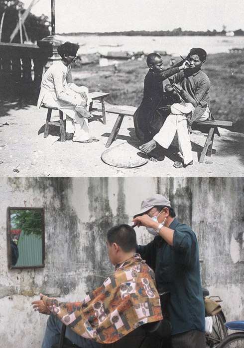 Từ những năm 1910-1930, nam giới đã không còn búi tóc củ hành mà bắt đầu cắt tóc ngắn. Theo đó, nghề hớt tóc dạo đường phố ra đời. Đến nay, các tiệm cắt tóc, salon tóc đã chuyên nghiệp hơn, tích hợp nhiều dịch vụ tiện ích, nhưng thỉnh thoảng đâu đó trên vỉa hè đường phố Sài Gòn, dưới những bóng cây mát vẫn còn những người thợ cắt tóc bình dị, với những dụng cụ hành nghề rất đơn giản, nhỏ gọn.