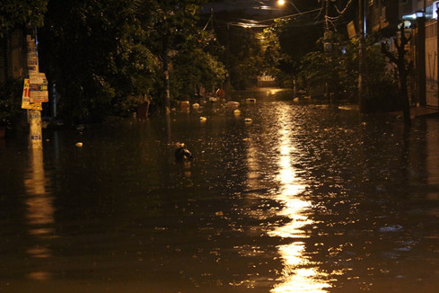 Đường Tô Hiệu nằm cạnh con kênh Tô Hiệu nên mỗi khi mưa, nước kênh tràn vào nhà dân bốc mùi hôi thối.