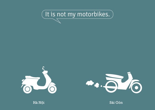 Xe máy ở Hà Nội hiện đại hơn Sài Gòn. Ảnh: Lê Nhất