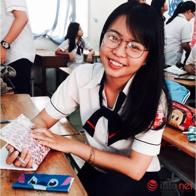 Nữ sinh duyên dáng Nguyễn Thị Trúc Đào, tác giả của bức hình độc đáo