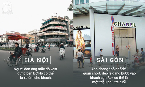 Sự chỉn chu trong cách ăn mặc, trưng diện của người Hà Nội đã trở thành thương hiệu; còn ở Sài Gòn, điều tuyệt vời nhất là bạn mặc sao cũng được, chơi sao cũng được, thậm chí hơi xuề xòa một chút cũng OK, miễn là bạn cảm thấy thoải mái.