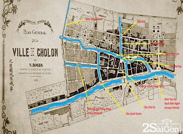 Bản đồ Chợ Lớn 1874.