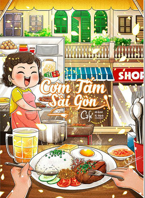  Khi thức ăn thành tranh vẽ    Cơm Tấm 85 Trần Văn Ơn  Facebook