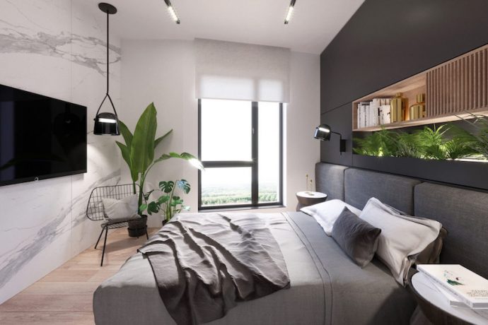 Căn hộ 16m² đẹp cá tính với thiết kế phá cách kết hợp màu đen và xanh lá của doanh nhân độc thân - Ảnh 6.