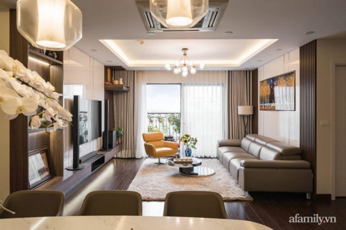 Sự hiện đại và tiện nghi đến từng chi tiết bên trong căn hộ rộng 120m² tại Hà Nội - Ảnh 2.