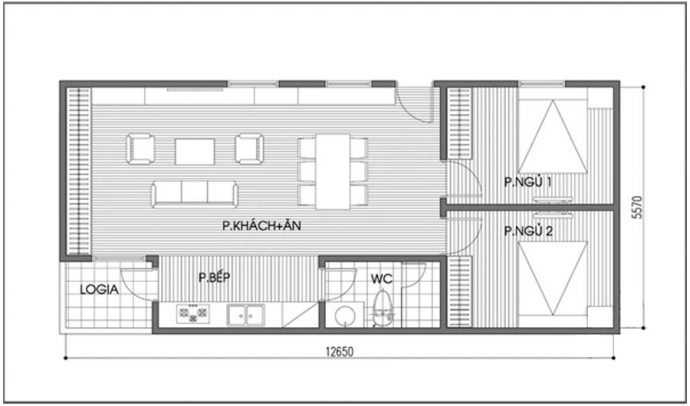 Tư vấn bố trí nội thất căn hộ 70m² với 3 phòng ngủ - Ảnh 3.